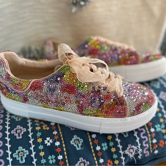 Betsey Johnson Sidny Platform Sneakers - Womens 8.5 - Picture 10 of 12